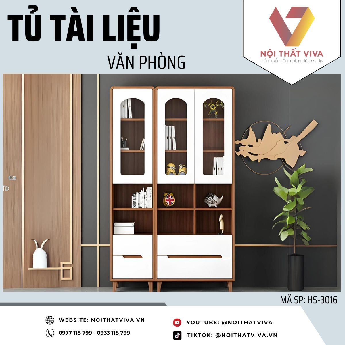 Tủ Tài Liệu Giá Rẻ Gỗ Công Nghiệp Thiết Kế Hiện Đại