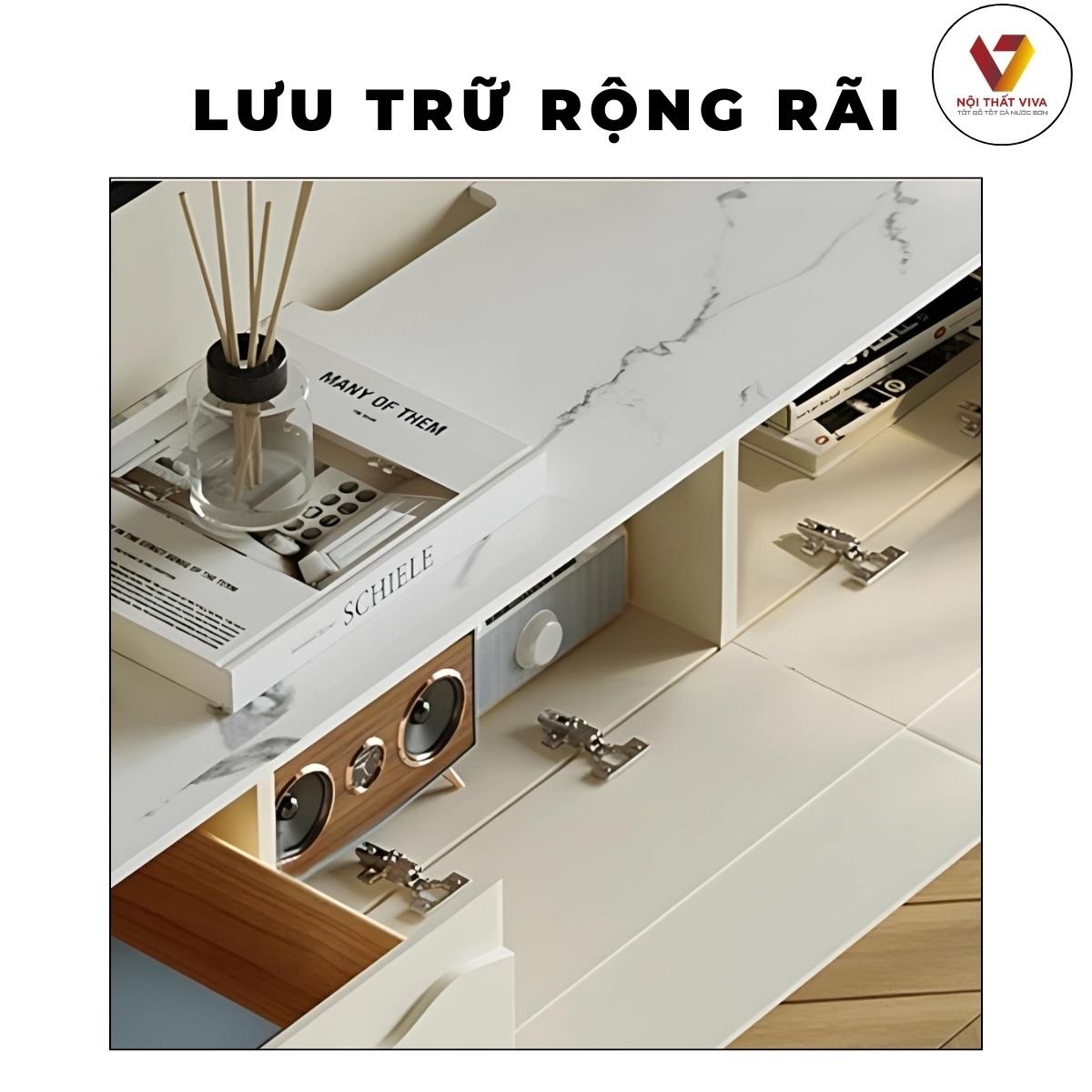 Tủ Tivi Treo Tường Gỗ Công Nghiệp Thiết Kế Sang Trọng 