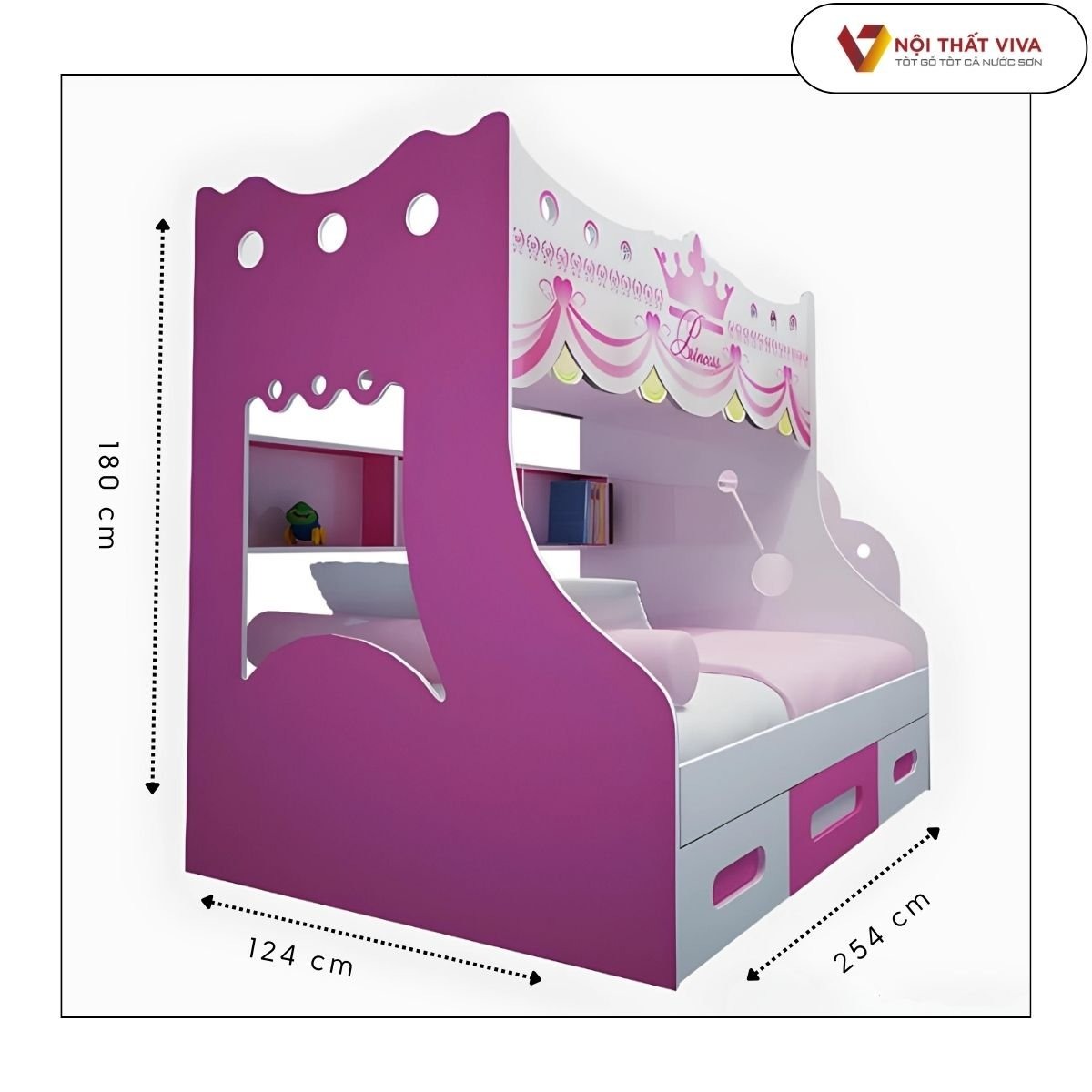 Tư vấn kích thước giường tầng trẻ em tiêu chuẩn, khoa học & an toàn 