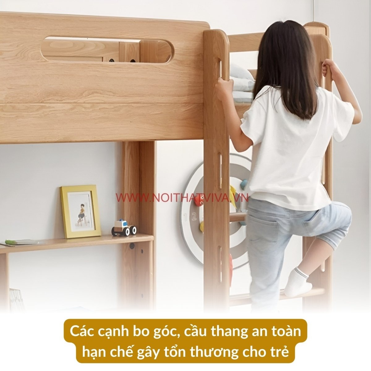 Tư vấn kích thước giường tầng trẻ em tiêu chuẩn, khoa học & an toàn 
