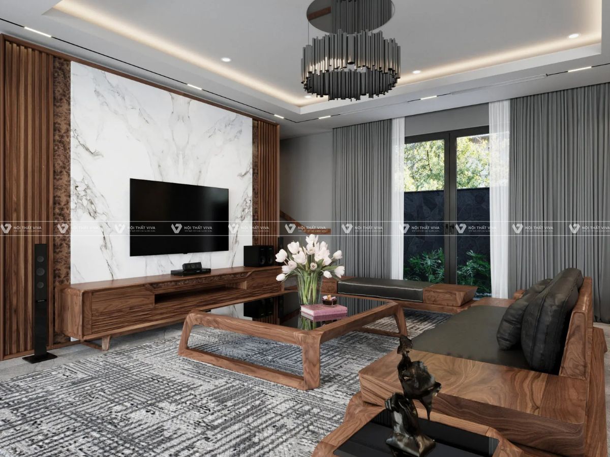Tuyển chọn 10+ mẫu kệ tivi gỗ óc chó đẹp, chất lượng, phù hợp trong mọi không gian