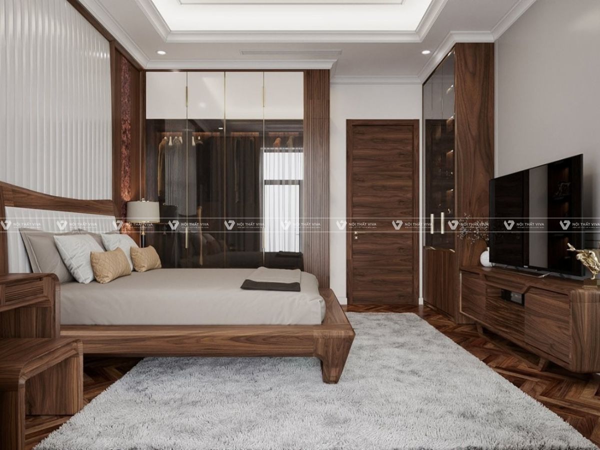 Tuyển chọn 10+ mẫu kệ tivi gỗ óc chó đẹp, chất lượng, phù hợp trong mọi không gian