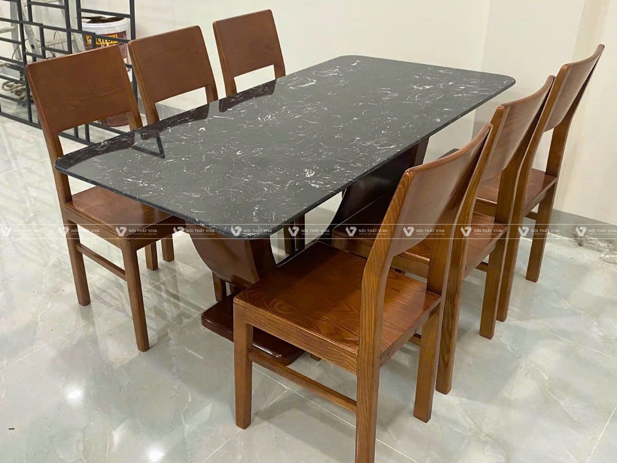 Vì sao bàn ăn mặt đá hiện đại được ưa chuộng trong không gian bếp?
