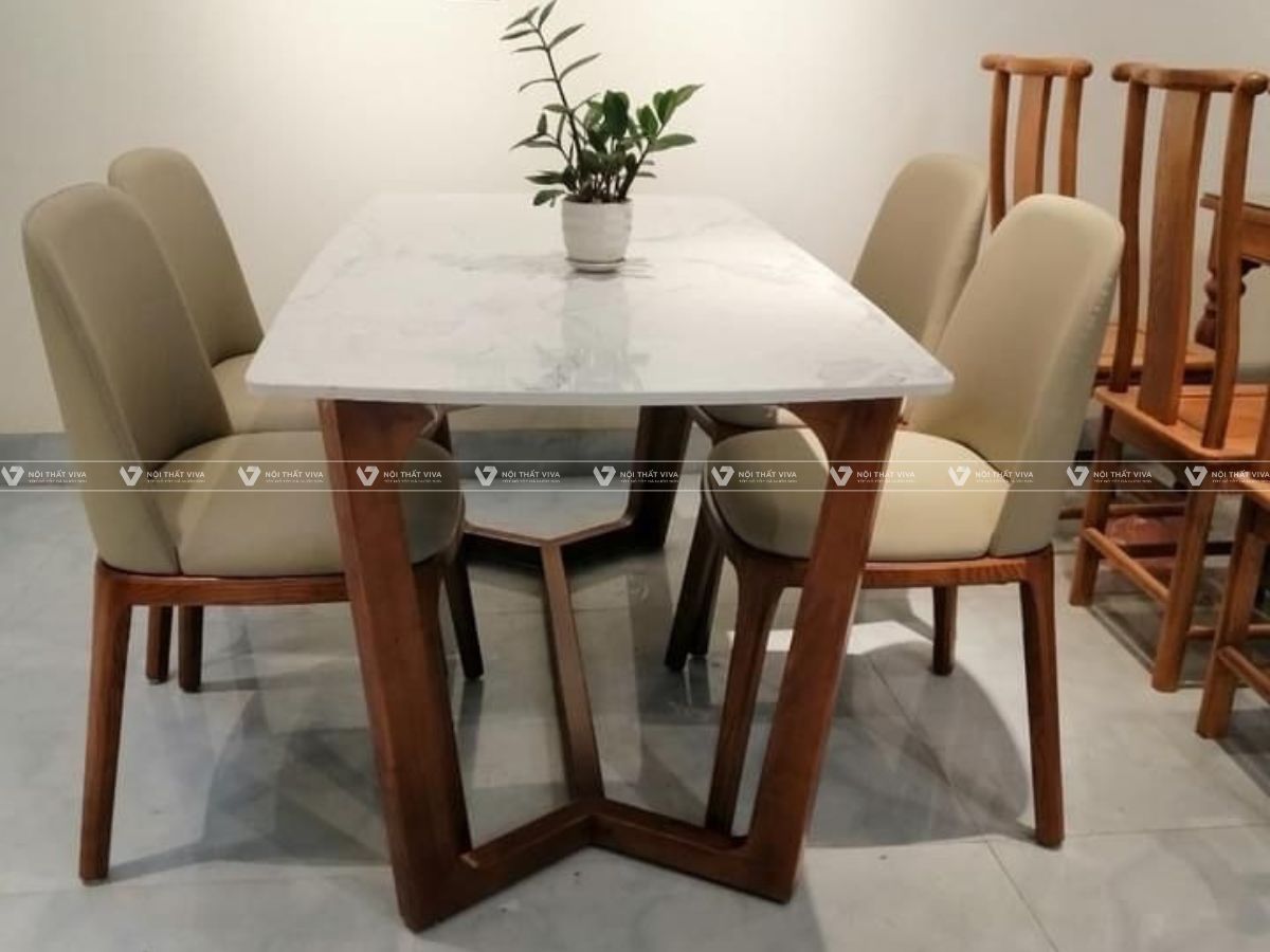 Vì sao bàn ăn mặt đá hiện đại được ưa chuộng trong không gian bếp?