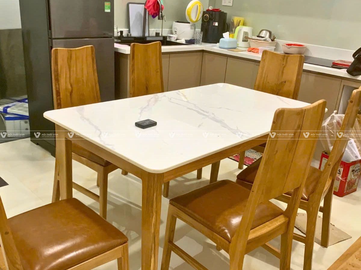 Vì sao bàn ăn mặt đá hiện đại được ưa chuộng trong không gian bếp?
