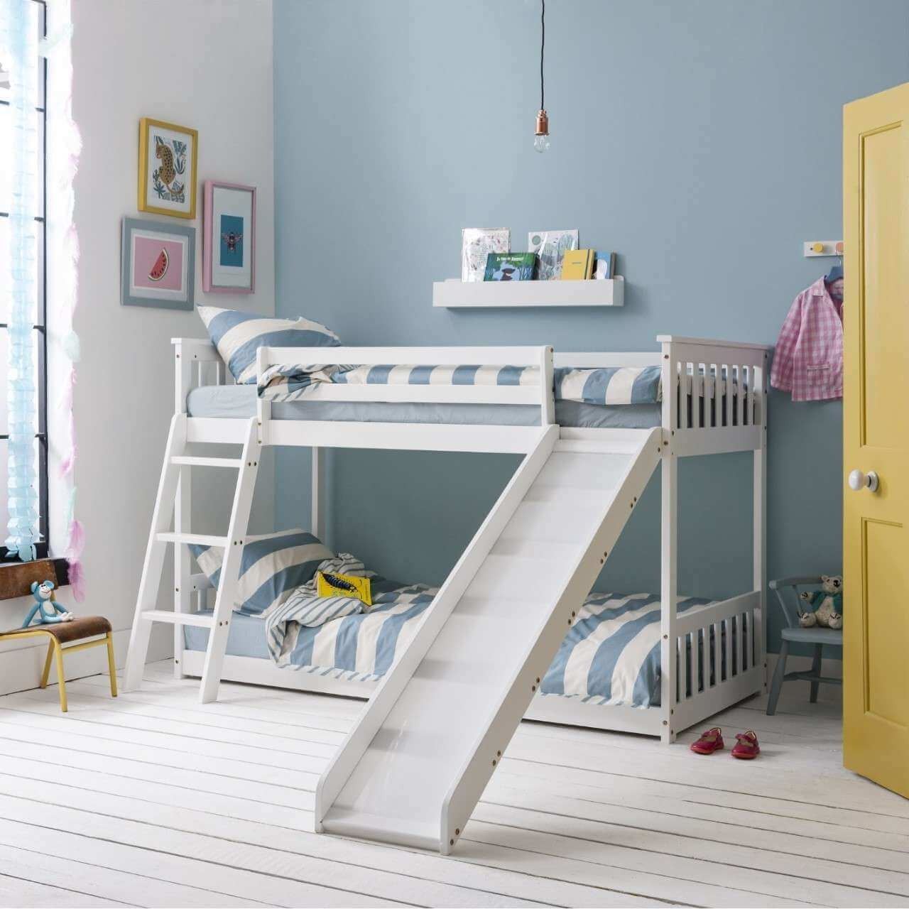 Vì sao giường tầng có cầu trượt lại "gây sốt"? Tổng hợp mẫu đẹp nhất