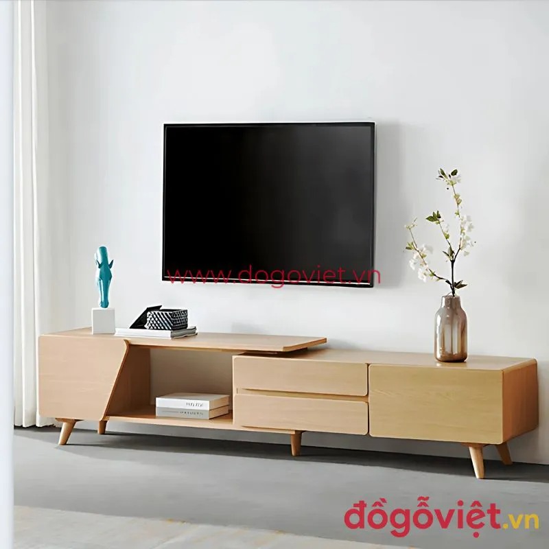 Xu hướng kệ tivi gỗ công nghiệp giá rẻ: Những mẫu đẹp, tiện ích không nên bỏ lỡ