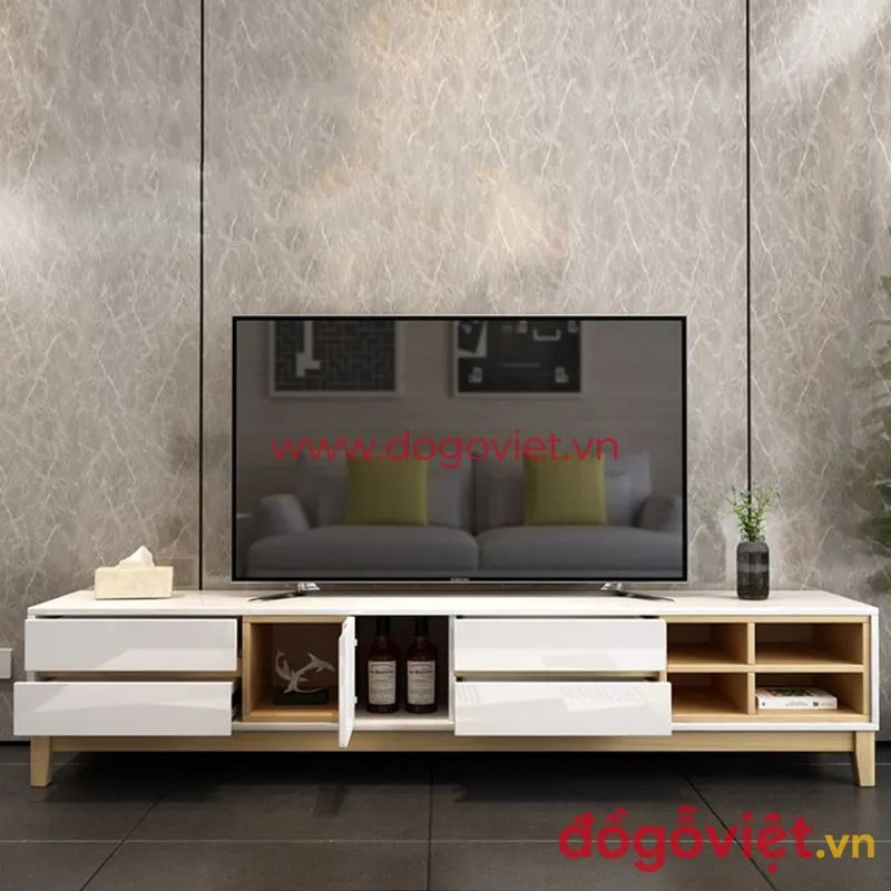 Xu hướng kệ tivi gỗ công nghiệp giá rẻ: Những mẫu đẹp, tiện ích không nên bỏ lỡ