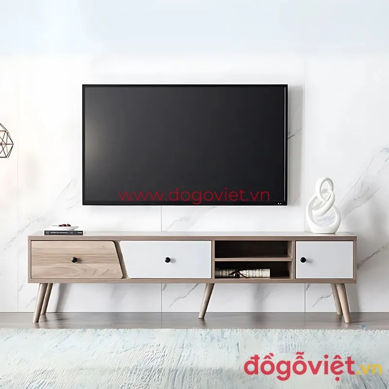 Xu hướng kệ tivi gỗ công nghiệp giá rẻ: Những mẫu đẹp, tiện ích không nên bỏ lỡ