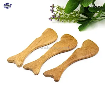 COMBO 2 Dụng Cụ chuyên dụng Mát xa ngón tay, cạo gió ấn huyệt bằng Gỗ thơm hình cá mập - MH876 - HAHANCO
