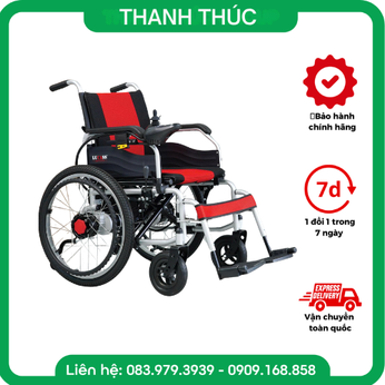 Xe lăn điện LUCASS VX301– Bánh lớn, vận hành ổn định trên nhiều địa hình