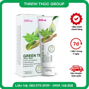 Sữa Rửa Mặt Chiết Xuất Trà Xanh Mira 100g