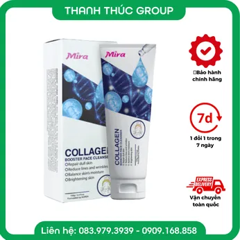 Sữa Rửa Mặt Dưỡng Ẩm Tăng Cường Collagen Mira 100g