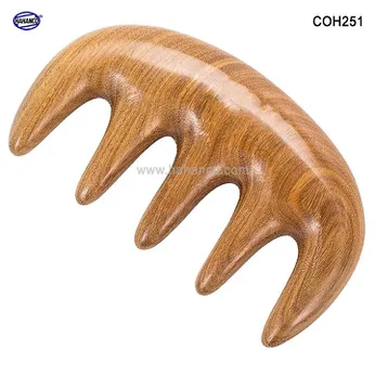 Lược gỗ thơm 5 răng massa đầu giúp lưu thông máu đả thông kinh mạch (Size: S -10cm) rất tốt cho sức khỏe (COH251) HAHANCO