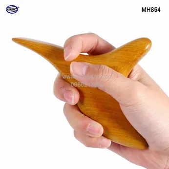Dụng Cụ day ấn Huyệt Mát xa tam giác Gỗ thơm- Hỗ trợ điều trị bệnh xương khớp - MH854 hahanco