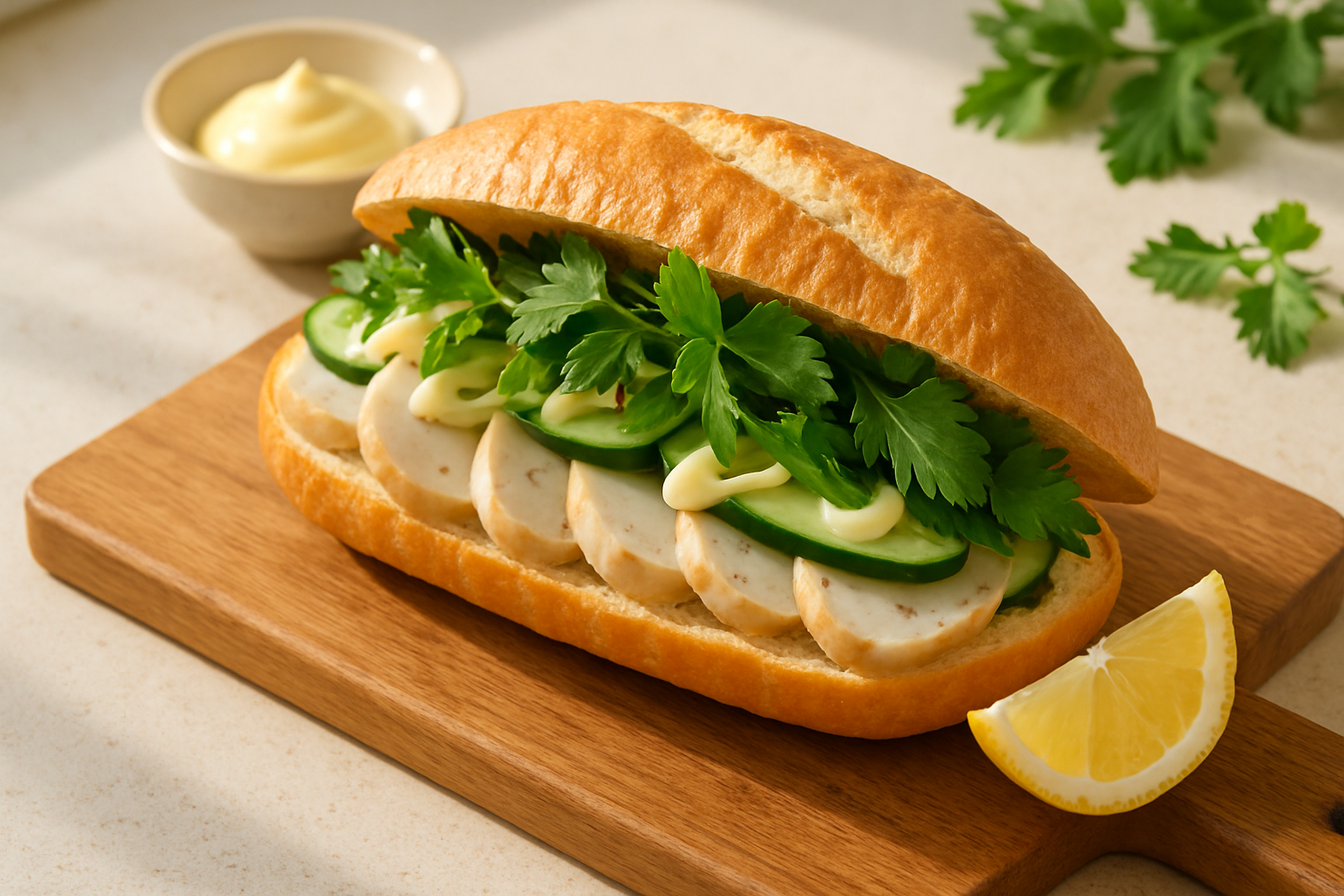 Chả mực sốt cà chua rắc hành lá ăn cùng cơm nóng