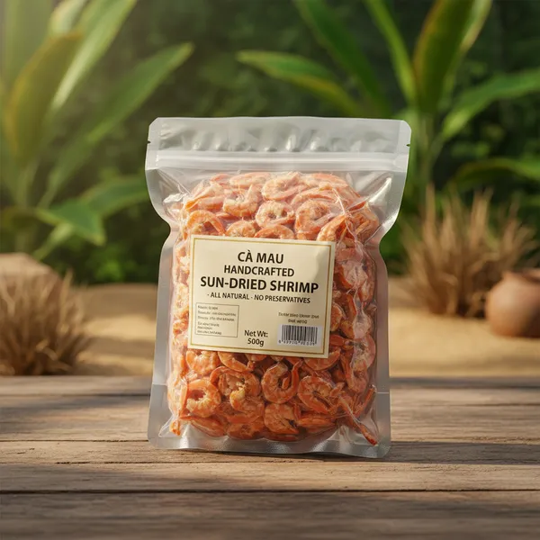 Tôm Thẻ Khô Thiên Nhiên Size Lớn từ Cà Mau