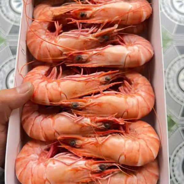 Tôm Sú Hấp Nguyên Con ngọt tự nhiên, sớ thịt dai chắc