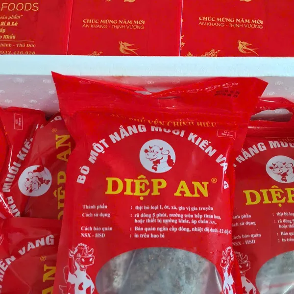 Đặc Sản Bò Một Nắng Muối Kiến 