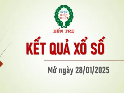 KẾT QUẢ XỔ SỐ KIẾN THIẾT BẾN TRE NGÀY 28/01/2025 KẾT QUẢ XỔ SỐ KIẾN THIẾT BẾN TRE NGÀY 28/01/2025