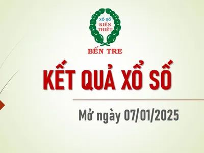 KẾT QUẢ XỔ SỐ KIẾN THIẾT BẾN TRE NGÀY 07/01/2025 KẾT QUẢ XỔ SỐ KIẾN THIẾT BẾN TRE NGÀY 07/01/2025