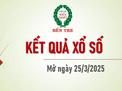 KẾT QUẢ XỔ SỐ KIẾN THIẾT BẾN TRE NGÀY 25/3/2025 KẾT QUẢ XỔ SỐ KIẾN THIẾT BẾN TRE NGÀY 25/3/2025