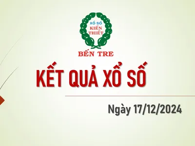 KẾT QUẢ XỔ SỐ KIẾN THIẾT BẾN TRE NGÀY 17/12/2024 KẾT QUẢ XỔ SỐ KIẾN THIẾT BẾN TRE NGÀY 17/12/2024