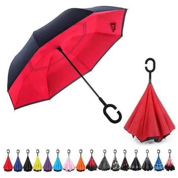 DÙ GẤP NGƯỢC (ĐI Ô TÔ)