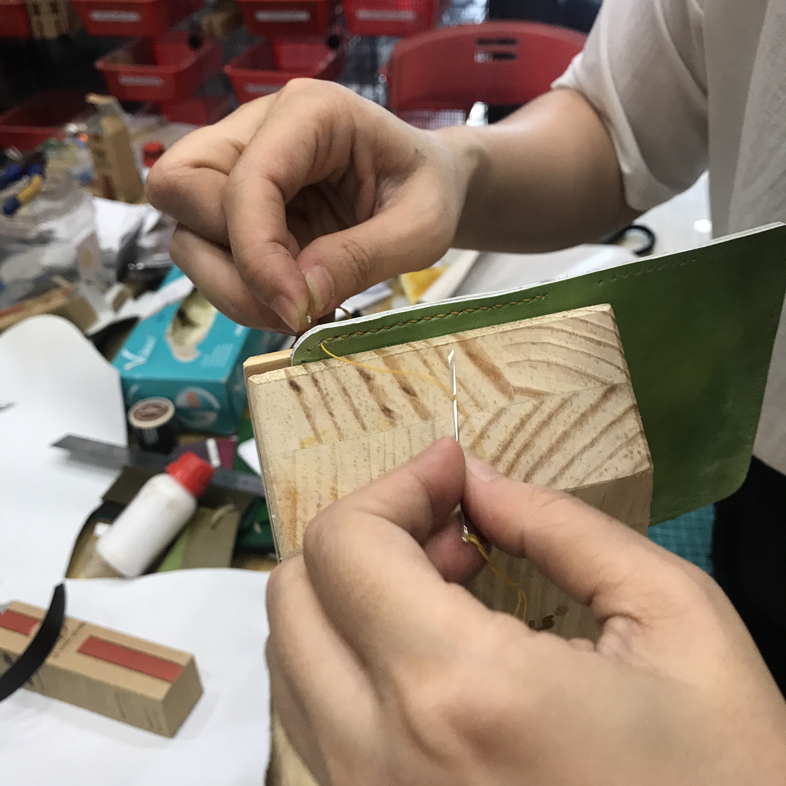 Leather wallet making kits