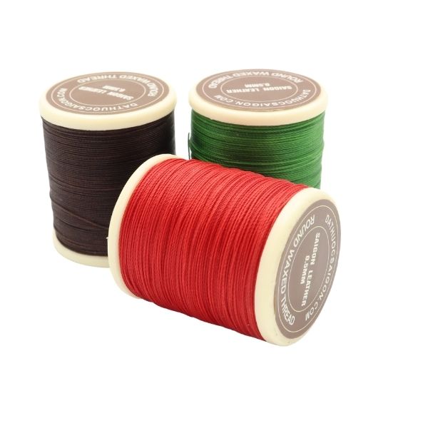 Chỉ sáp may da 0.5mm đỏ tươi