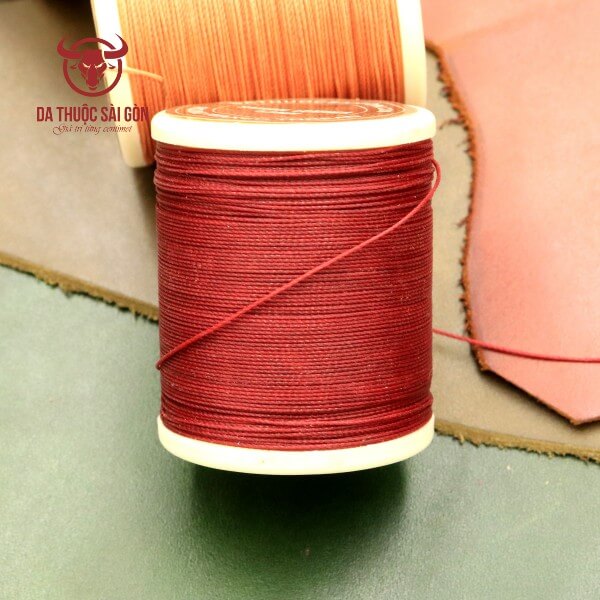 Chỉ sáp may da 0.5mm đỏ tươi