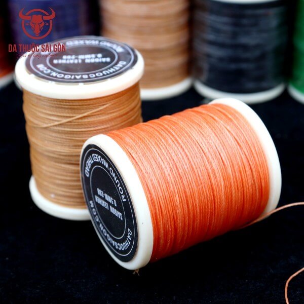 Chỉ sáp may da 0.5mm đỏ tươi