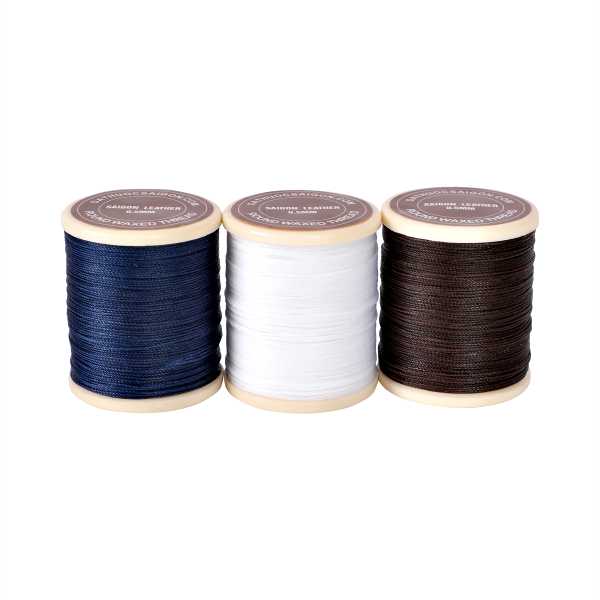 chỉ sáp may da 0.5mm xanh navy