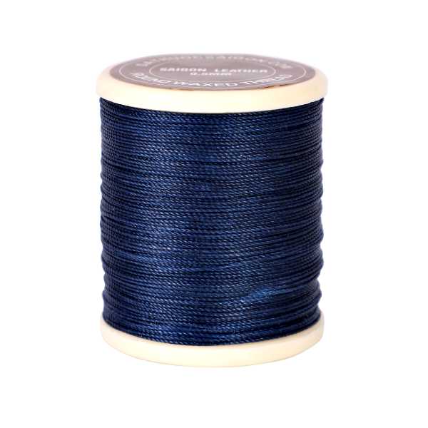 chỉ sáp may da 0.5mm xanh navy