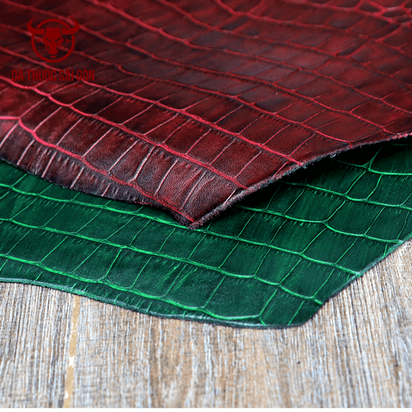 da bò dập vân cá sấu