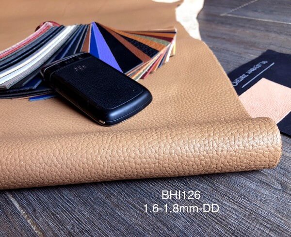 Da bò hạt vân Togo  da bò mộc nhập khẩu