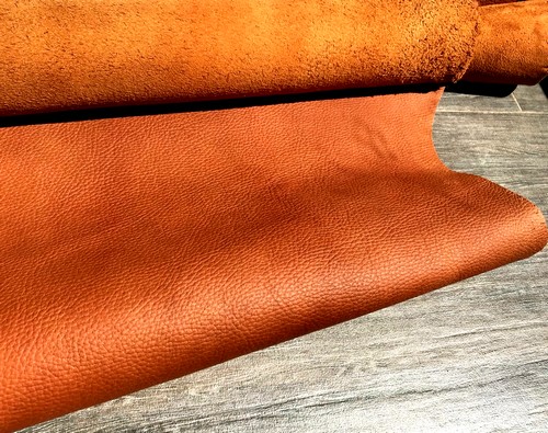 Da bò sáp có bề mặt da nhám, mờ và rất dễ trầy Mua Da Bò Sáp chất lượng