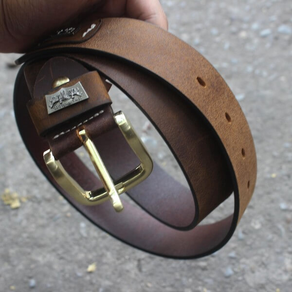 dây nịt da bò sáp