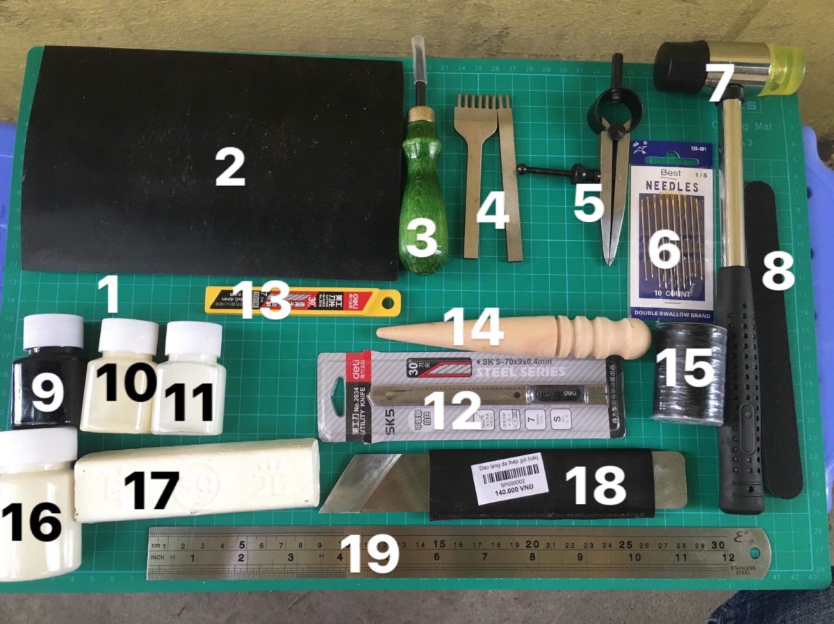 dụng cụ làm đồ da chuyên nghiệp