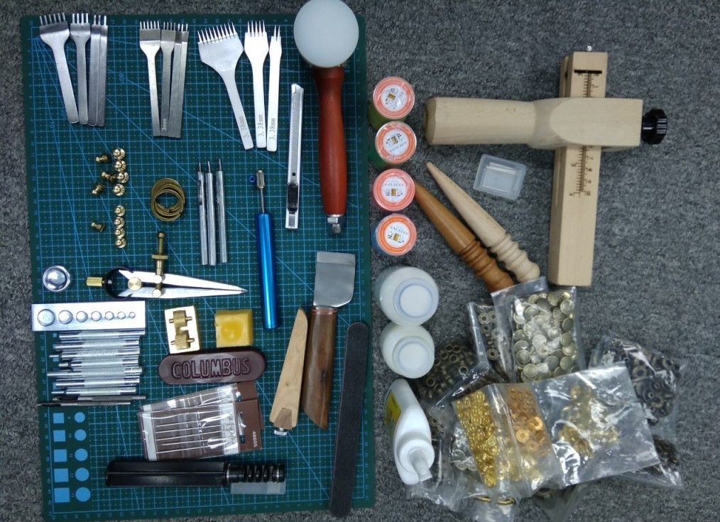 dụng cụ làm đồ da cơ bản