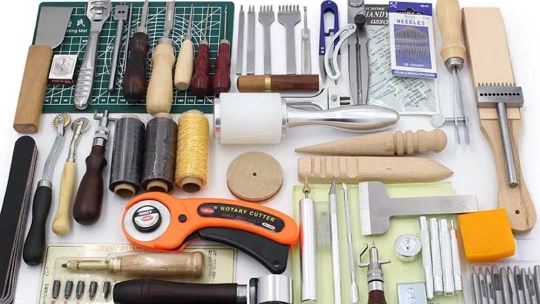 Dụng cụ may túi da