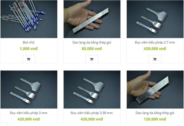 dụng cụ làm đồ da Hải Phòng