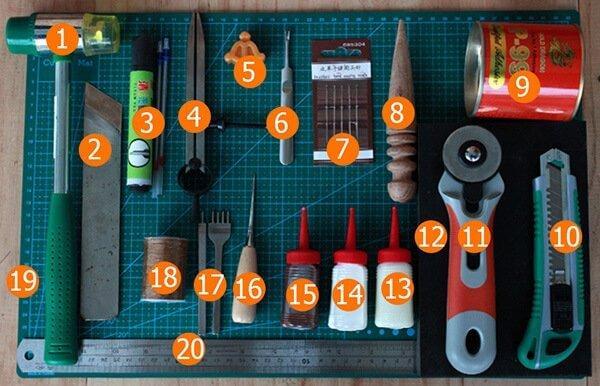 mua dụng cụ làm túi da handmade