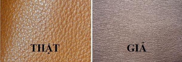 nhận biết da bò thật