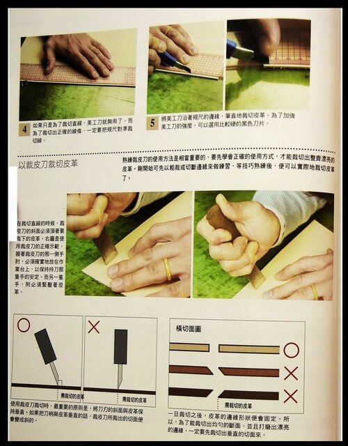 Cách sử dụng dao đúng kỹ thuật Kỹ thuật làm đồ da