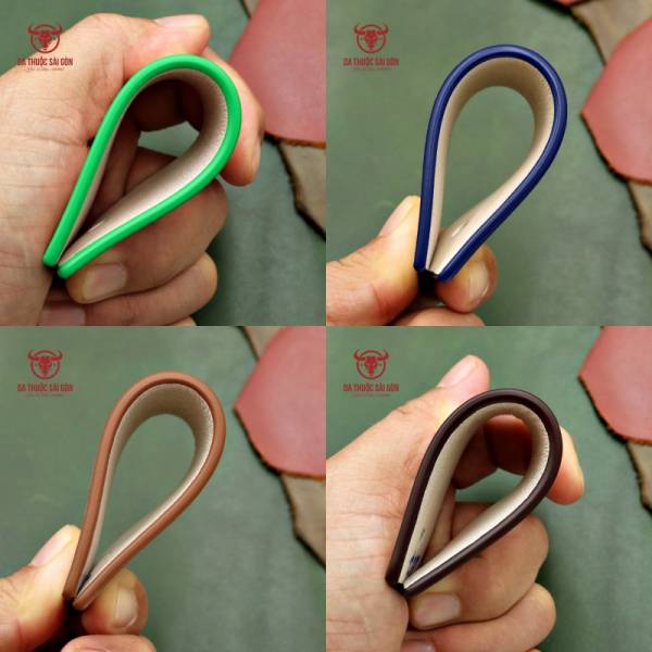 sơn cạnh da màu xanh biển nhạt