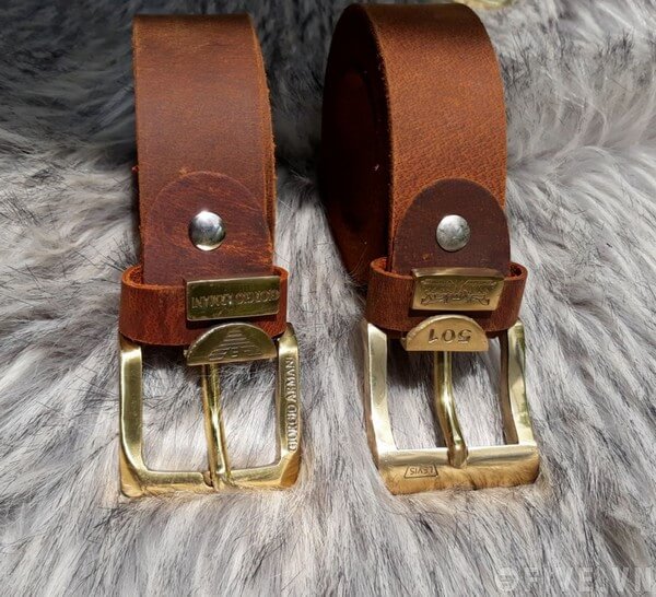 thắt lưng da bò sáp