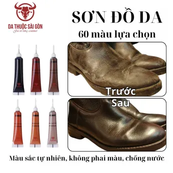 Combo sơn giày da, túi da, ghế sofa có hơn 60 màu lựa chọn