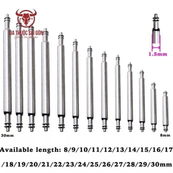 Chốt Đồng Hồ Thép Không Gỉ 316 Phi 1.5mm | Da Thuộc Sài Gòn