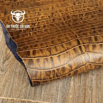 Dập vân cá sấu wax phấn